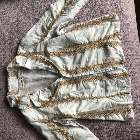 Boho Shirt w/ Cute Buttons / Size S / Gently Used - Picture 2 of 4